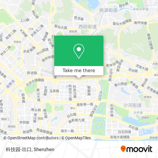 科技园-出口 map