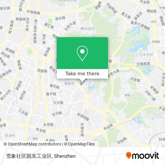 雪象社区园东工业区 map