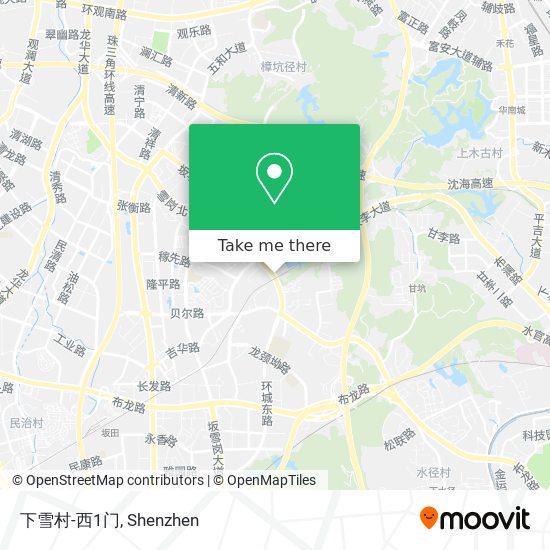 下雪村-西1门 map