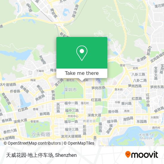 天威花园-地上停车场 map