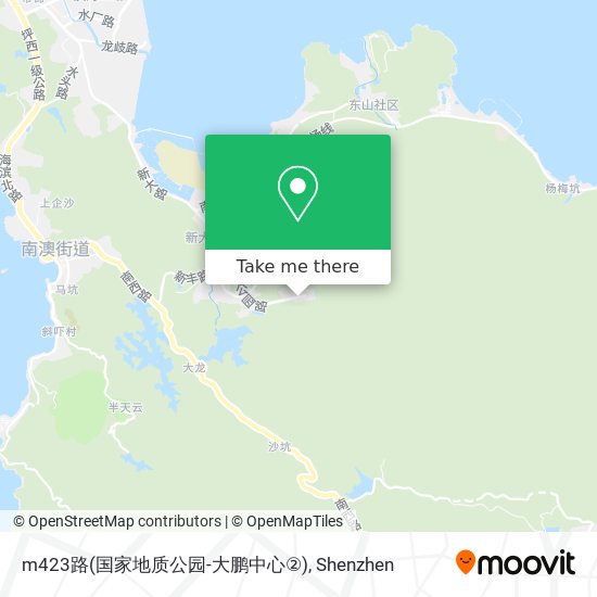 m423路(国家地质公园-大鹏中心②) map