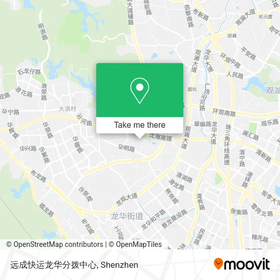 远成快运龙华分拨中心 map