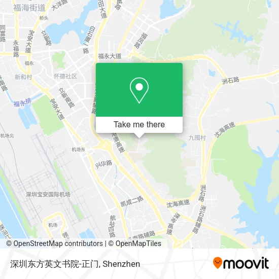 深圳东方英文书院-正门 map
