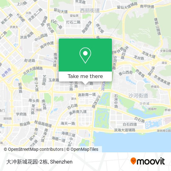 大冲新城花园-2栋 map