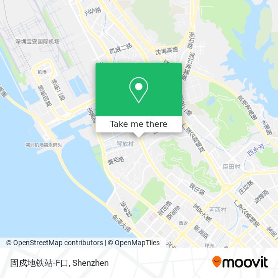 固戍地铁站-F口 map
