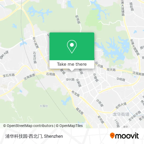 浦华科技园-西北门 map