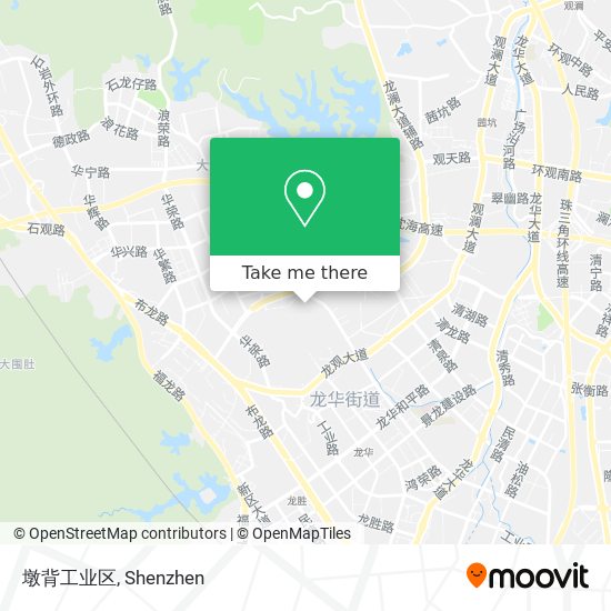 墩背工业区 map