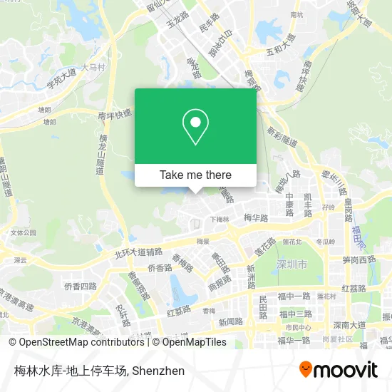 梅林水库-地上停车场 map