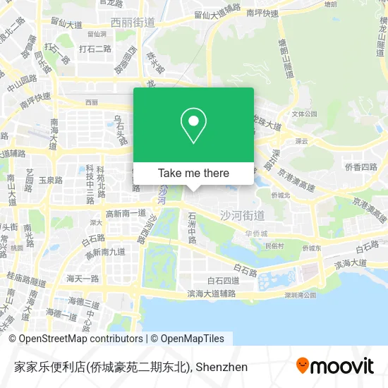 家家乐便利店(侨城豪苑二期东北) map