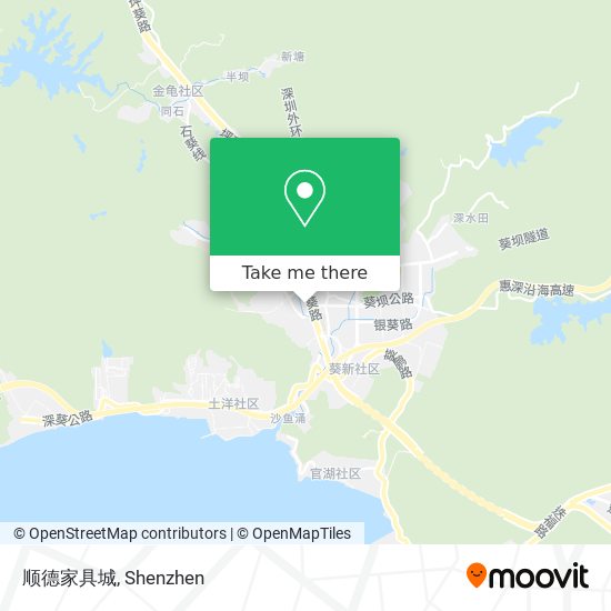 顺德家具城 map