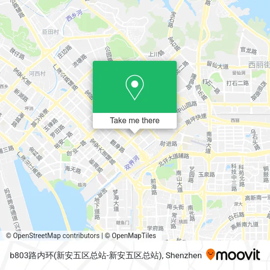 b803路内环(新安五区总站-新安五区总站) map