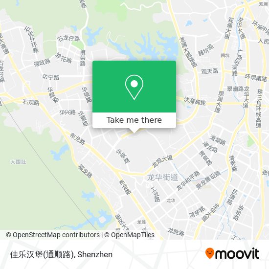 佳乐汉堡(通顺路) map