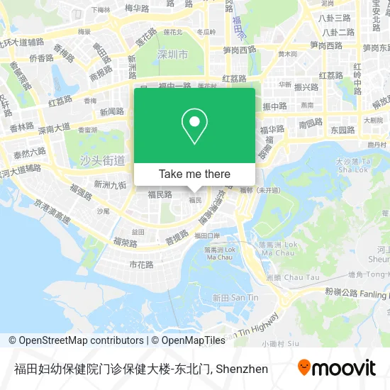 福田妇幼保健院门诊保健大楼-东北门 map