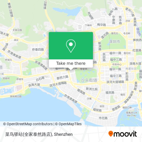 菜鸟驿站(全家泰然路店) map