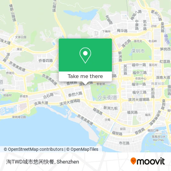 淘TWD城市悠闲快餐 map