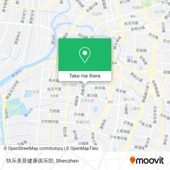 快乐美昔健康俱乐部 map