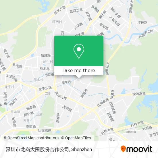 深圳市龙岗大围股份合作公司 map