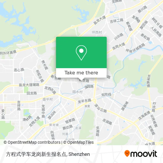 方程式学车龙岗新生报名点 map