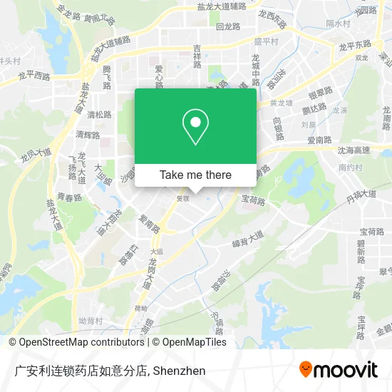 广安利连锁药店如意分店 map