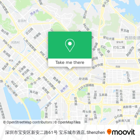 深圳市宝安区新安二路61号 宝乐城市酒店 map