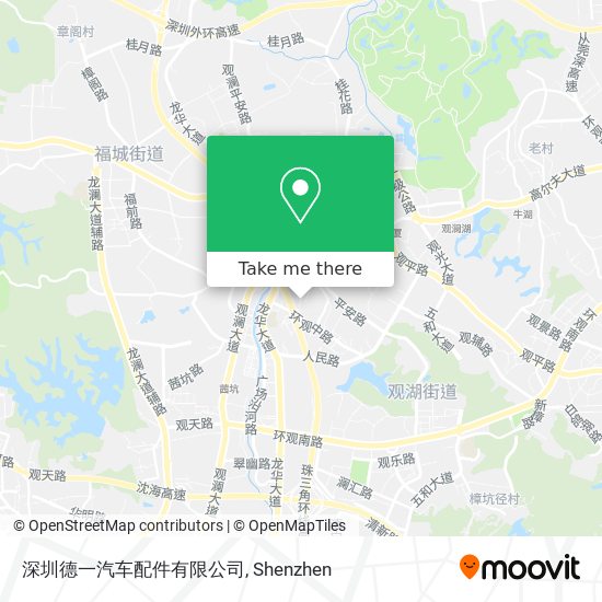 深圳德一汽车配件有限公司 map