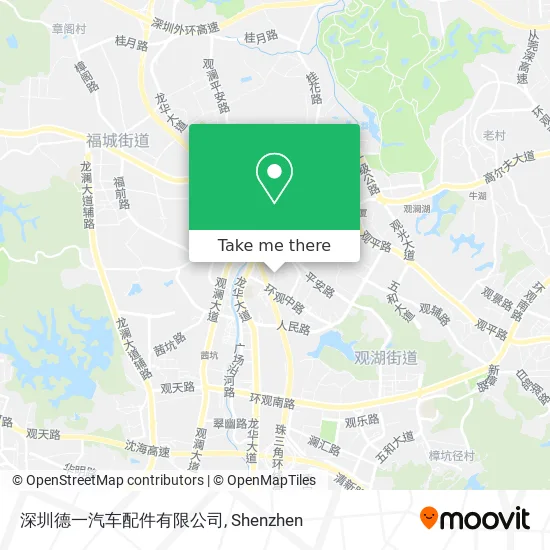 深圳德一汽车配件有限公司 map