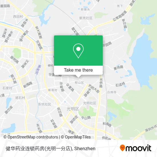 健华药业连锁药房(光明一分店) map