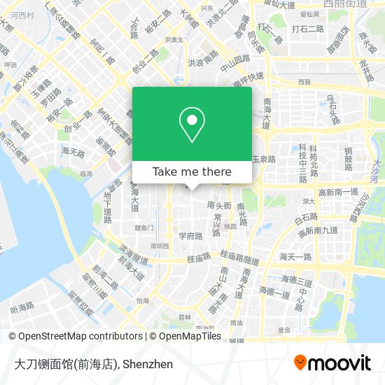 大刀铡面馆(前海店) map