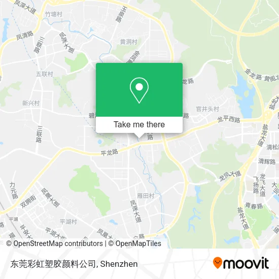东莞彩虹塑胶颜料公司 map
