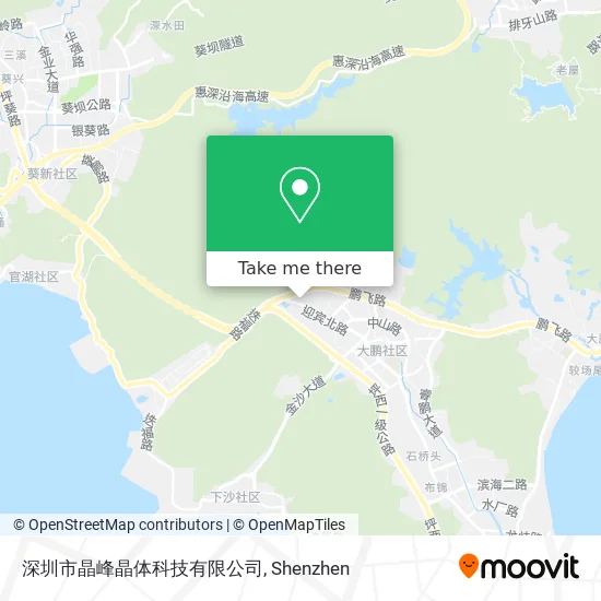 深圳市晶峰晶体科技有限公司 map