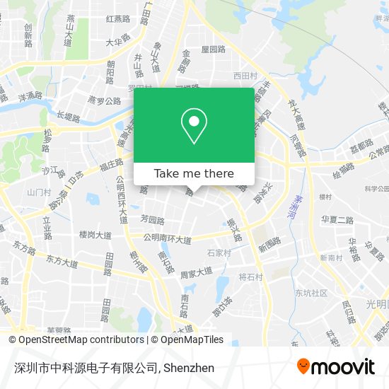 深圳市中科源电子有限公司 map