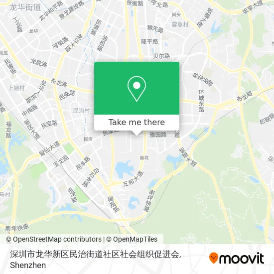 深圳市龙华新区民治街道社区社会组织促进会 map