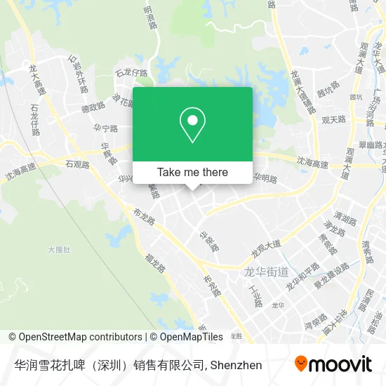 华润雪花扎啤（深圳）销售有限公司 map