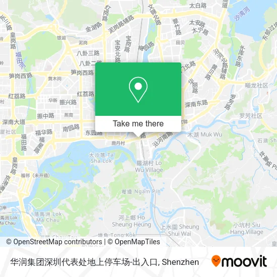 华润集团深圳代表处地上停车场-出入口 map