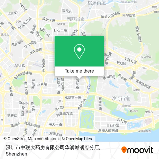 深圳市中联大药房有限公司华润城润府分店 map
