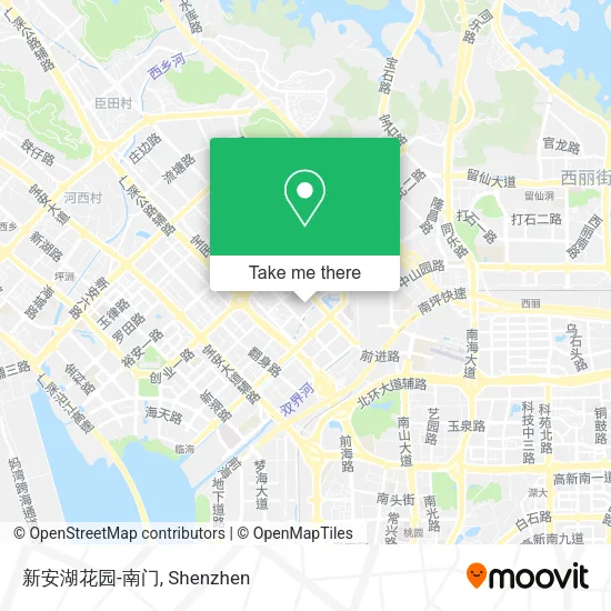 新安湖花园-南门 map