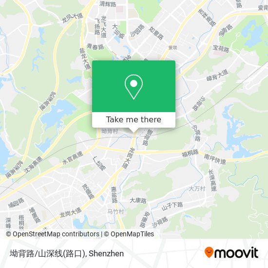 坳背路/山深线(路口) map