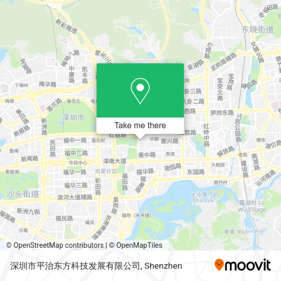深圳市平治东方科技发展有限公司 map