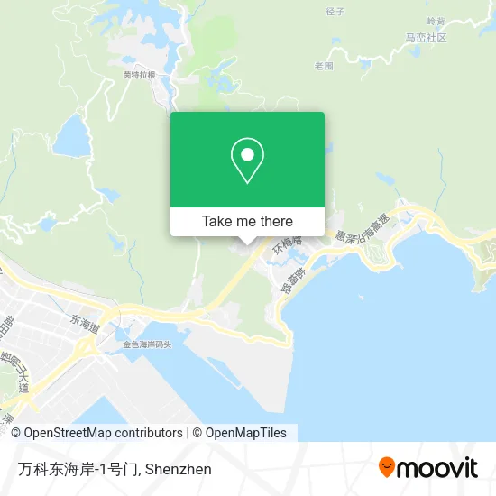 万科东海岸-1号门 map