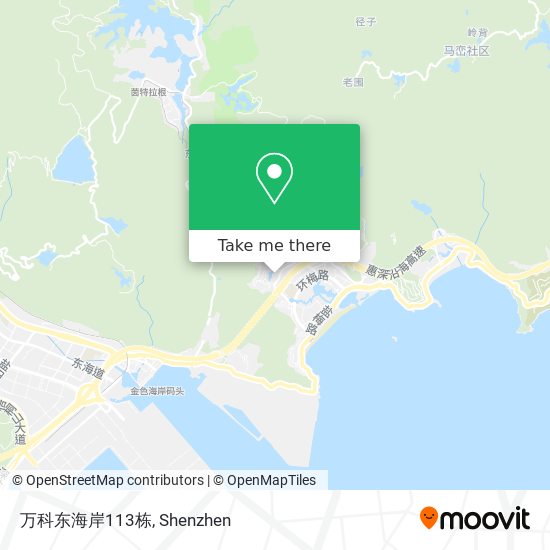 万科东海岸113栋 map