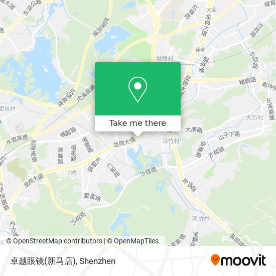 卓越眼镜(新马店) map