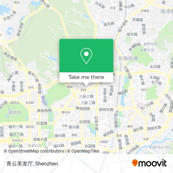 青云美发厅 map