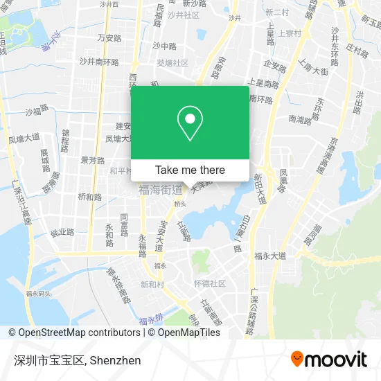 深圳市宝宝区 map