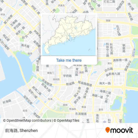 前海路 map