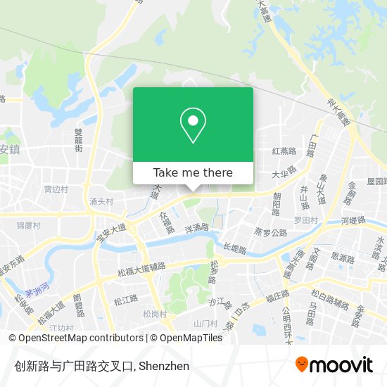 创新路与广田路交叉口 map