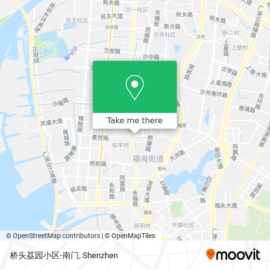 桥头荔园小区-南门 map