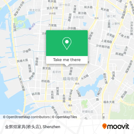 金辉煌家具(桥头店) map