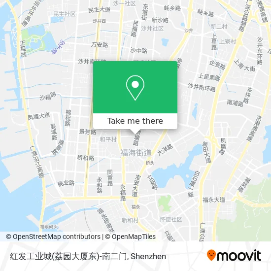 红发工业城(荔园大厦东)-南二门 map