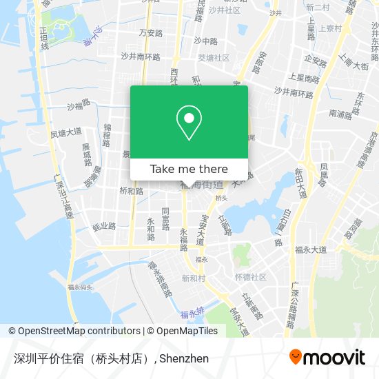 深圳平价住宿（桥头村店） map