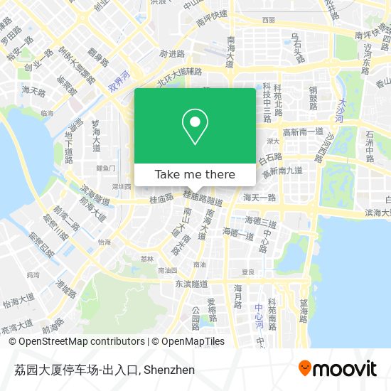 荔园大厦停车场-出入口 map